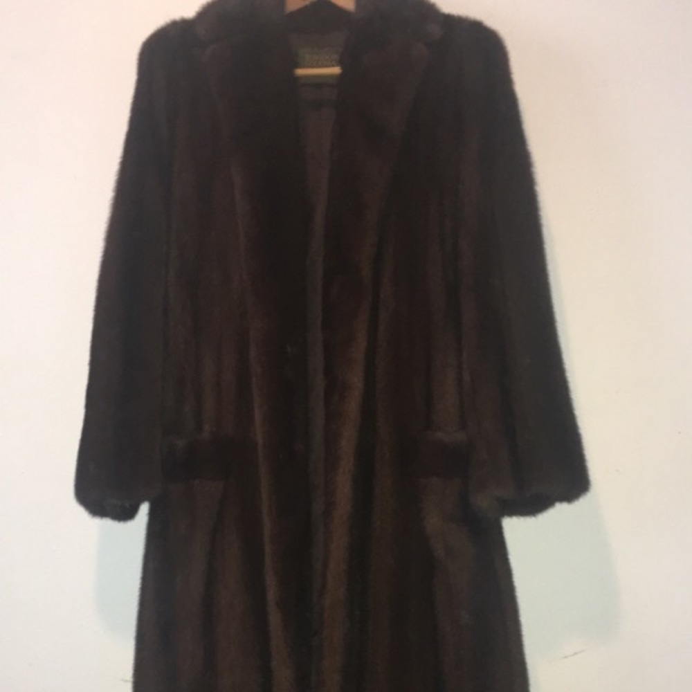 Real Mink Fur Coat.